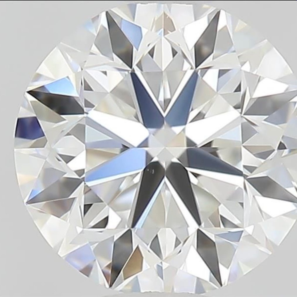 1 pcs Diamant - 0.51 ct - Brilliant - E - IF (feilfri), *3EX* #1.1