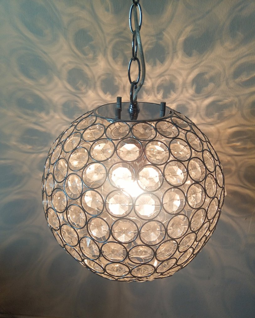 Chandelier - Luxurious crystal hanging lamp - Ball ★ 30 cm - Crystal #2.1