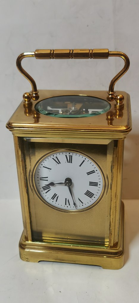 Pendulette de voyage -   Laiton - Bronze - Verre - 1900-1910 #1.2