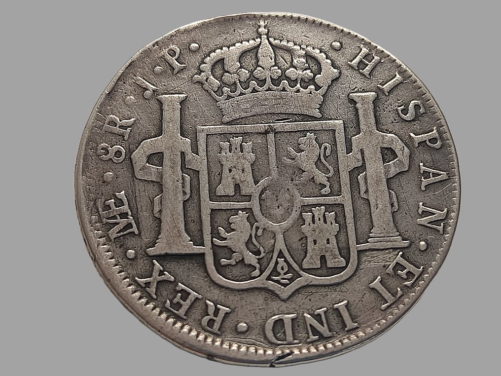 Ισπανία. Fernando VII (1813-1833). 8 Reales 1810 Lima JP. Busto indígena. #2.1