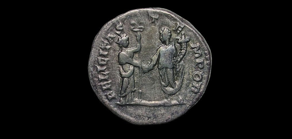 Impero romano. Geta (209-211 d.C.). Denarius Rome - FELICITAS TEMPOR #3.1