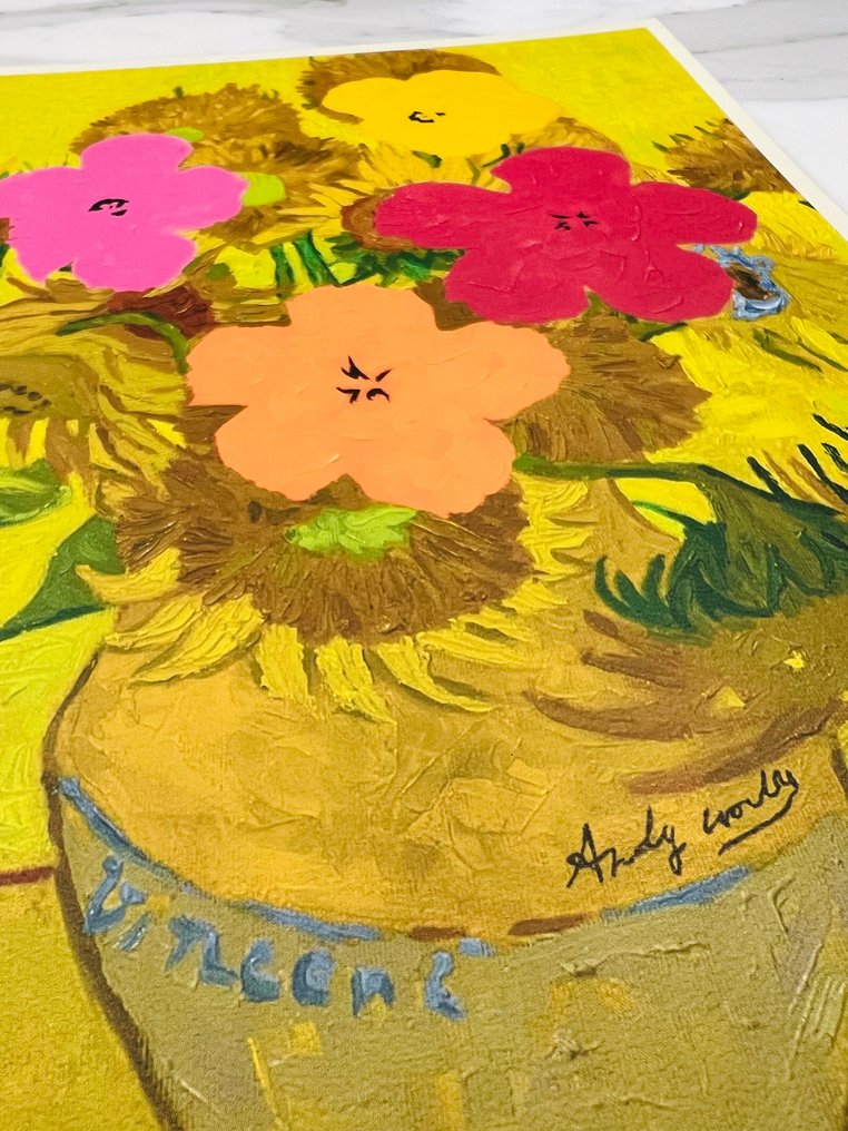 Mr Brainwash (1966) - Van Gogh / Andy Warhol - Sunflowers · No Reserve #3.2