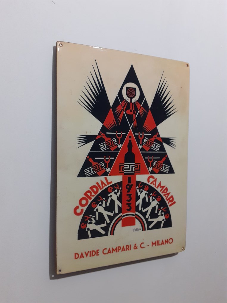 Davide Campari S.p.a Milano - Fortunato Depero - Werbeschild - Eisen #1.2