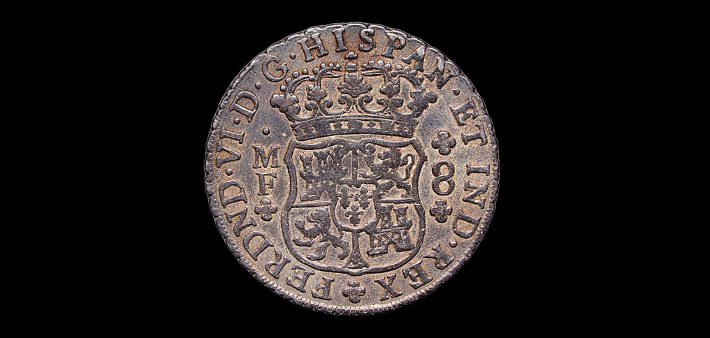 Hiszpania. Fernando VI (1746-1759). 8 Reales 1752 Mexico MF #1.1
