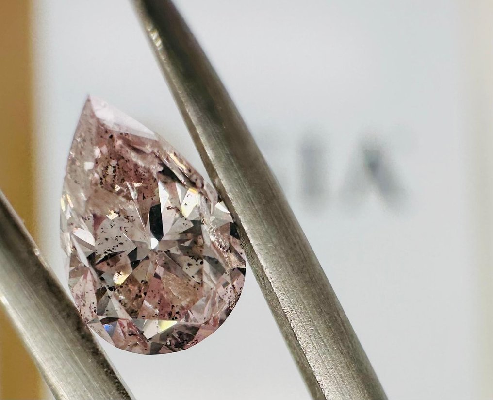 1 pcs Diamant  - 0.52 ct - Pære #2.1