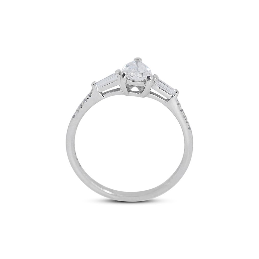 -  0.93 Total Carat Weight - - Ring - 18 kraat Hvidguld -  0.93 tw. Diamant  (Natur) - Diamant  #2.1