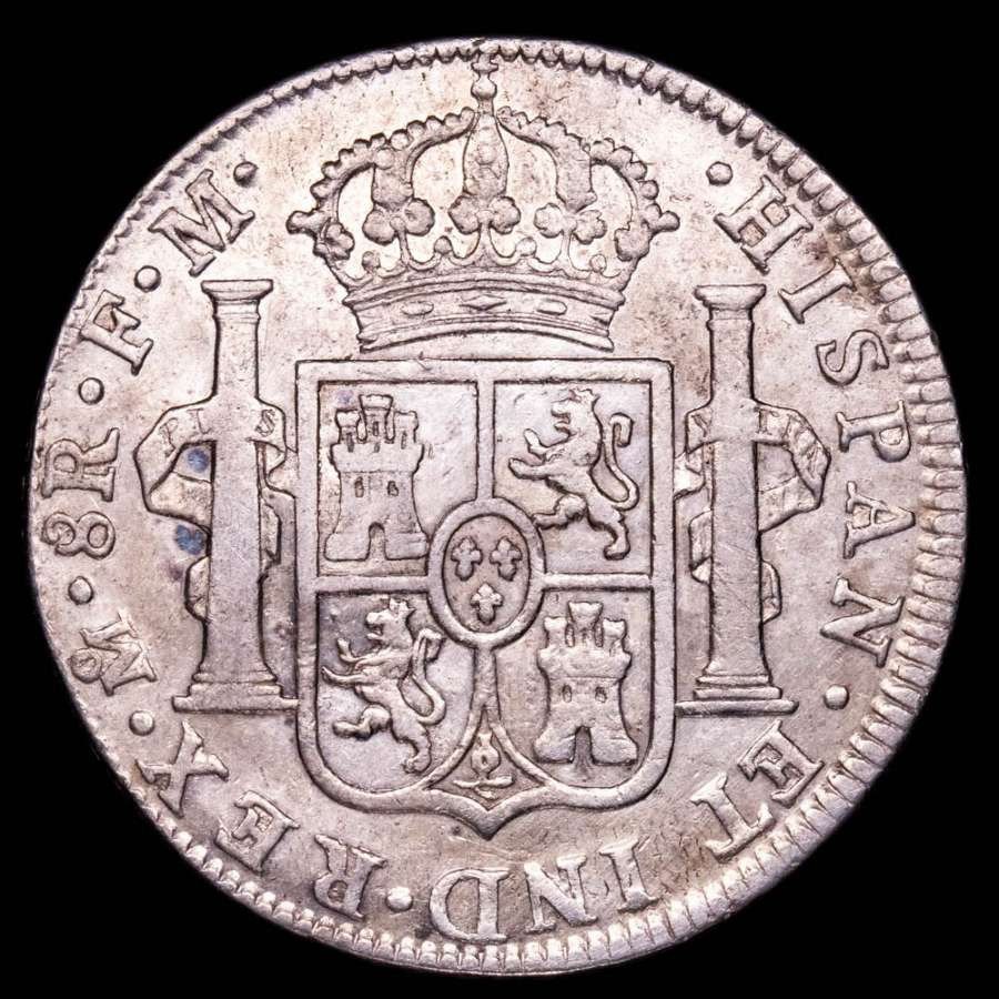 Spanje. Carlos III (1759-1788). 8 Reales Acuñada en la ceca americana de México (Mo) en el año 1788. Ensayador F·M.  (Zonder Minimumprijs) #1.2
