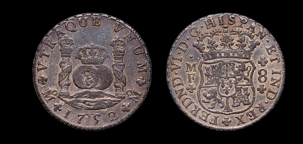 Spanien. Fernando VI (1746-1759). 8 Reales 1752 Mexico MF #3.1