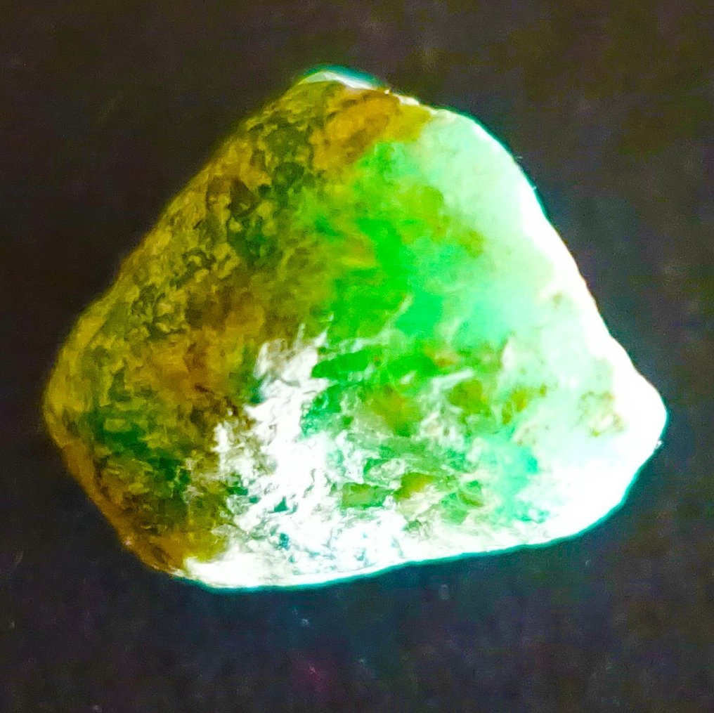哥倫比亞祖母綠 Muzo（綠柱石的綠色品種） 半透明寶石原石 - 60.50 克拉。 - 高度: 30 mm - 闊度: 10 mm- 12.1 g #2.1