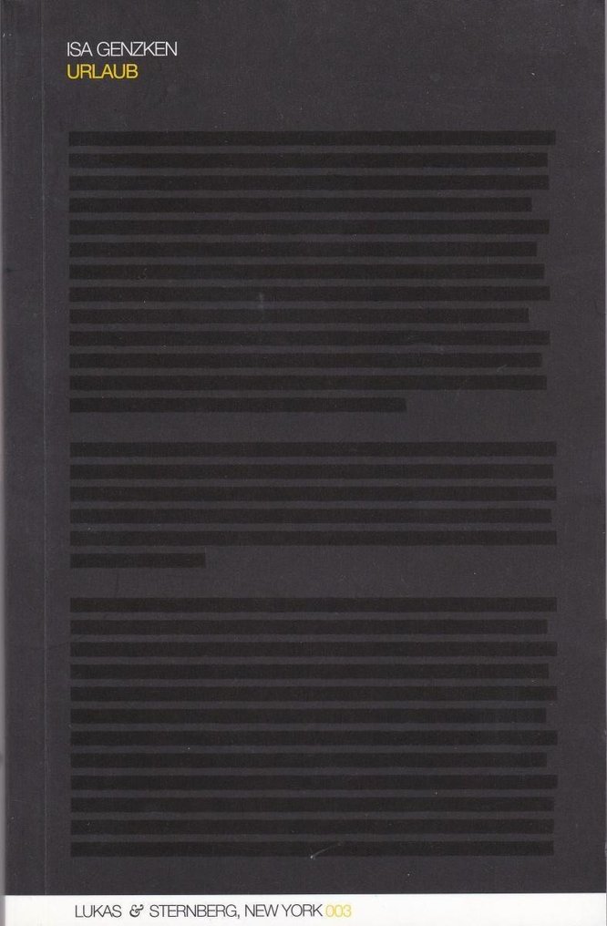 Signed; Isa Genzken - Urlaub - 2000 #3.2