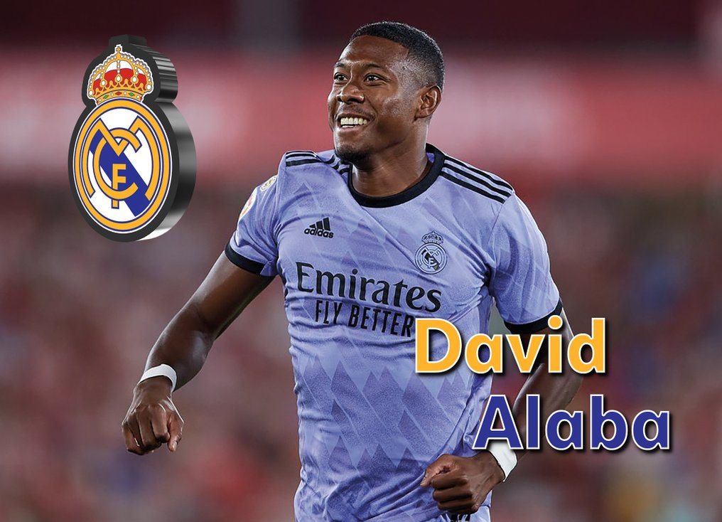Real Madrid - DAVID ALABA handschriftlich signiertes Real Madrid-Auswärtstrikot (Saison 2022/23) - David Alaba - Fußball #1.3
