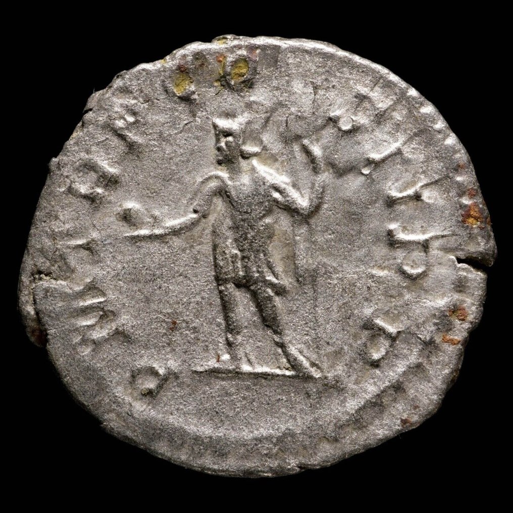 Roman Empire. Postumus (AD 260-269). Silvered Antoninianus PM TR P IIII COS III PP  (Ingen reservasjonspris) #1.2