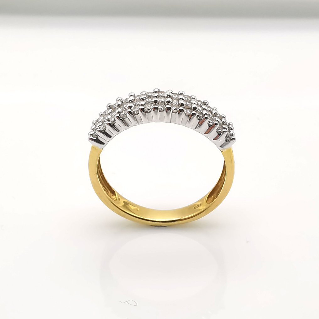 Δαχτυλίδι Κίτρινο χρυσό Διαμάντι  (Φυσικού χρώματος) #1.2
