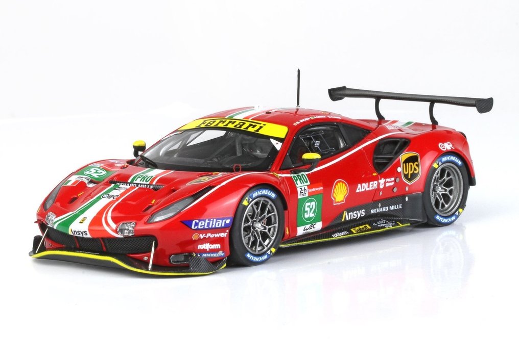 BBR 1:43 - Model sports car - Ferrari 488 GTE LMGTE Team AF Corse World Champion - Le Mans 2021 Car No. 52 - BBR Concept 43 - BBRC266B Limited Edition 90 items #3.1