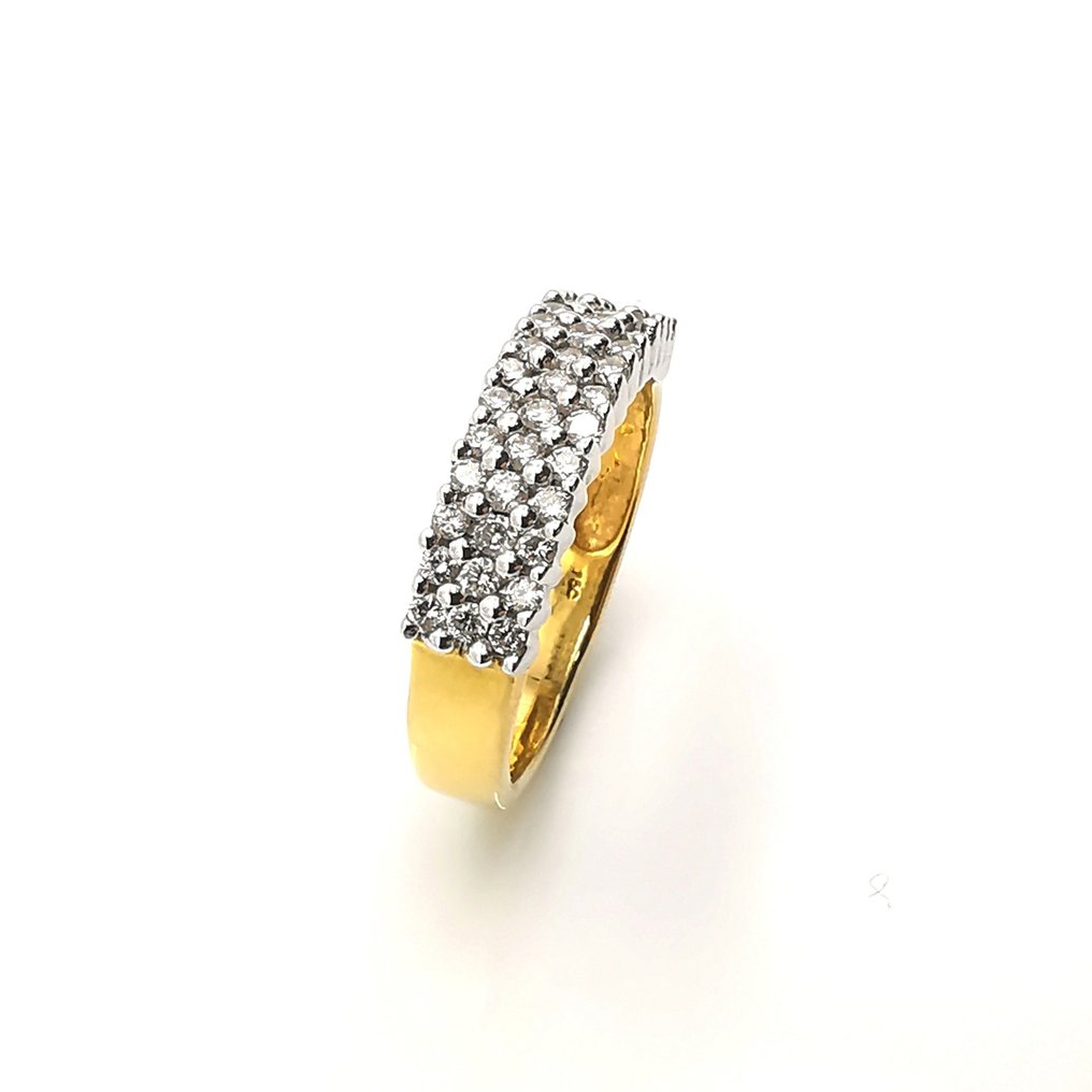 Gyűrű - 18 kt. Sárga arany -  0.78ct. tw. Gyémánt  (Természetes) #2.1