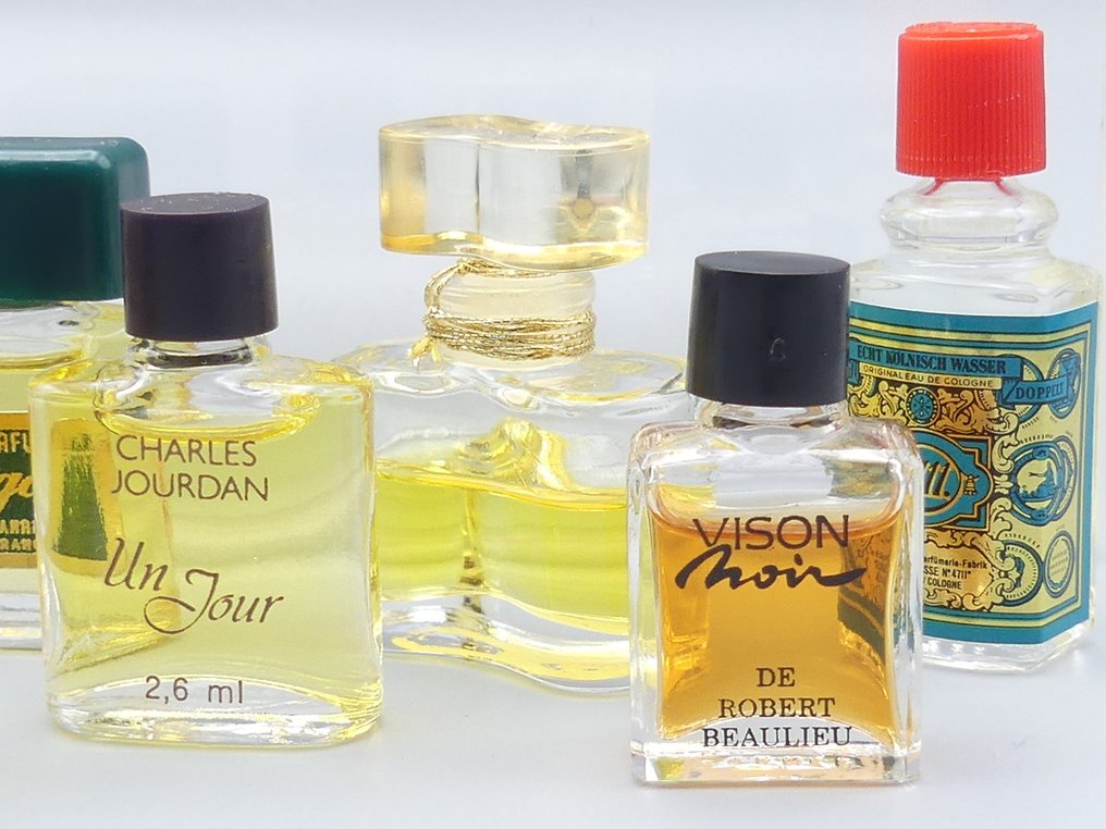Parfumfles (50) - Guerlain; Coty; Karon; Estee Lauder; Lanvin; Calvin Klein; Piguet; Revlon; Jacques Heim; Biagiotti - Glas - parfum #2.1