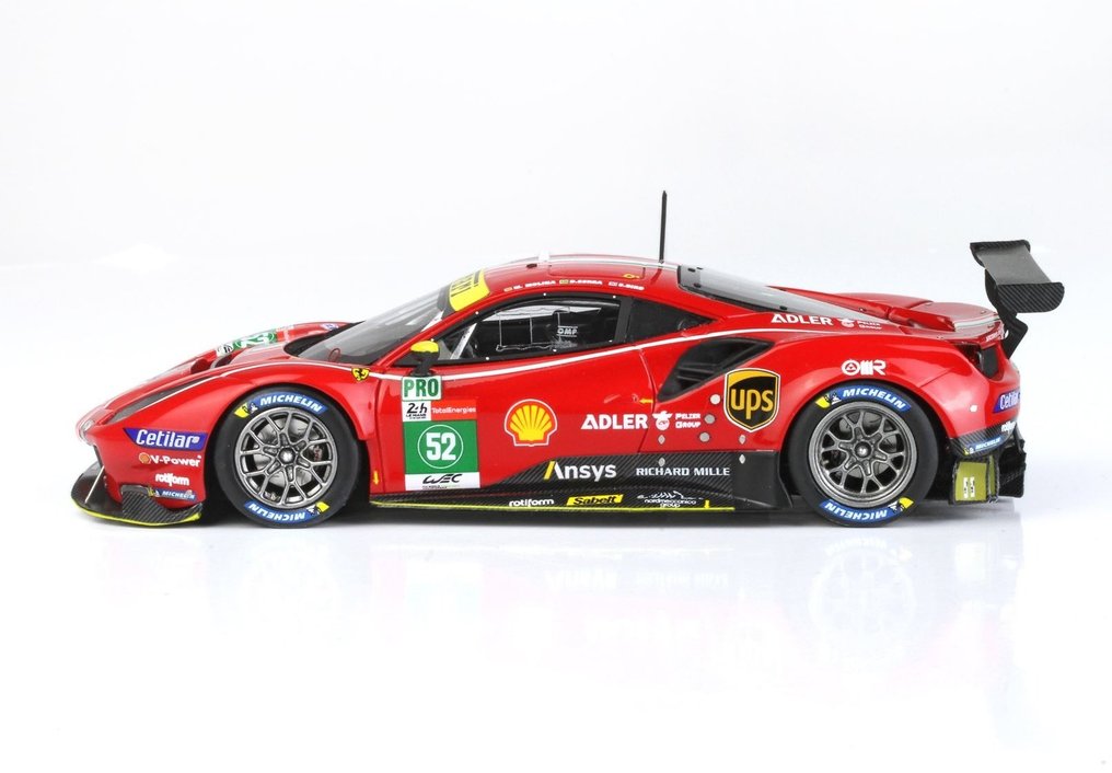 BBR 1:43 - Model sports car - Ferrari 488 GTE LMGTE Team AF Corse World Champion - Le Mans 2021 Car No. 52 - BBR Concept 43 - BBRC266B Limited Edition 90 items #3.2