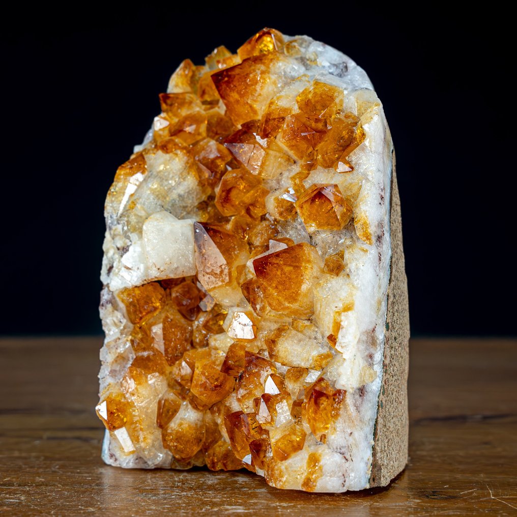 Gorgeous AAA++ Citrin-Quarz Druse with Calcite, Brazil- 1774.41 g #2.1