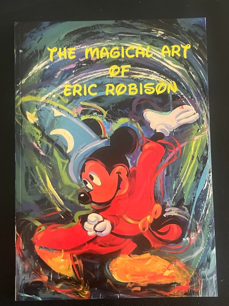 Eric Robison, Disney concept designer - 1 Lithograph - Disney - 100 Mickeys - Angie's Mouse  - Signed Lithograph in frame + rare book: The Magical Art of Eric Robison #3.1