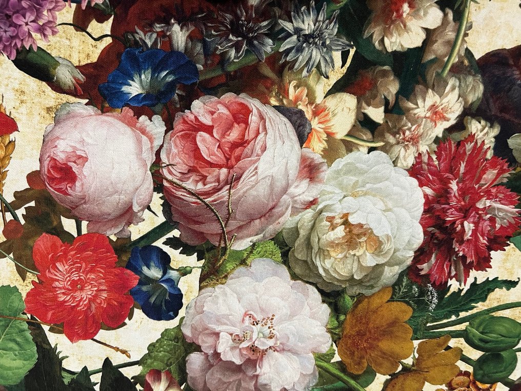 Wunderschöner Öko-Tex Standard 100 Baumwollstoff für Polstermöbel – Barockes Blumenmuster - Polsterstoff - 300 cm - 280 cm #1.1