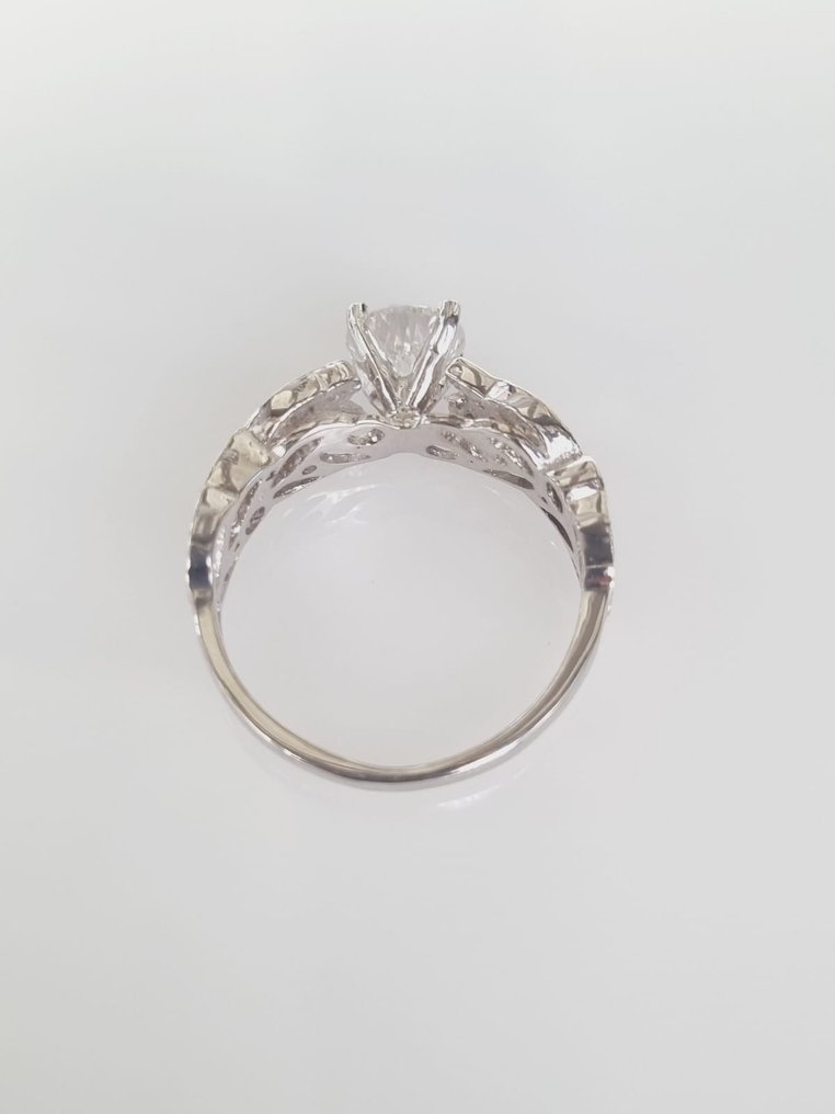Koktél gyűrű Fehér arany Gyémánt  (Természetes) - Gyémánt #2.1