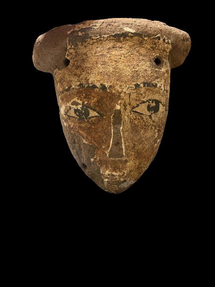 Altägyptisch Holz Mumienmaske - 24 cm #1.2