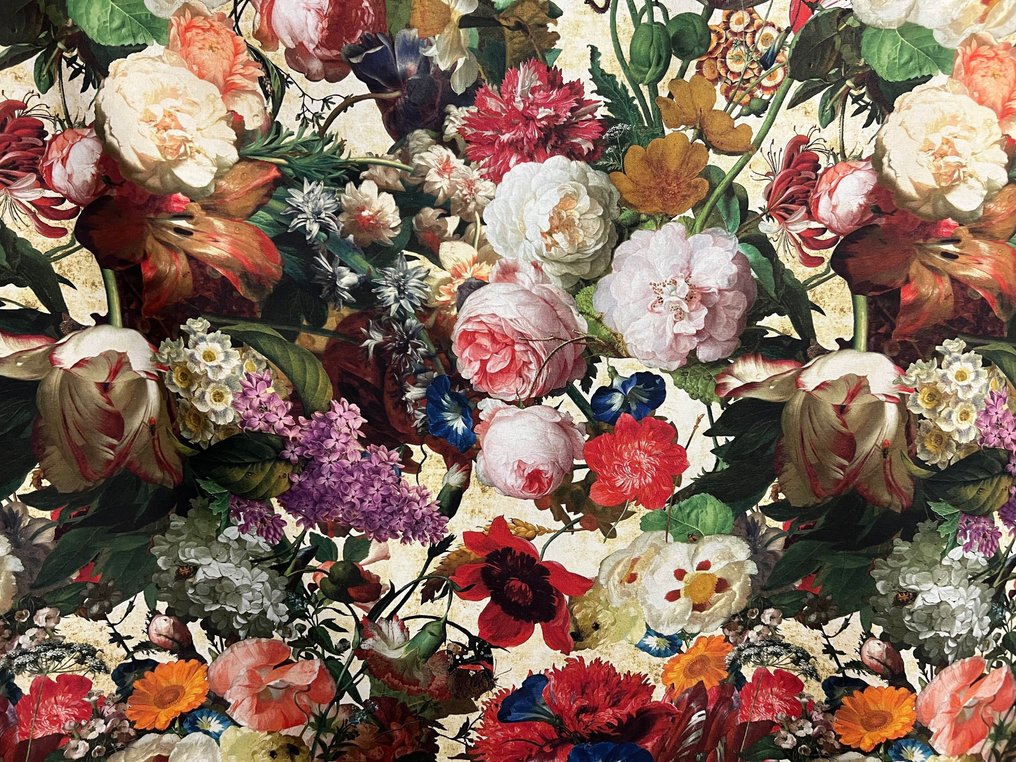 Wunderschöner Öko-Tex Standard 100 Baumwollstoff für Polstermöbel – Barockes Blumenmuster - Polsterstoff - 300 cm - 280 cm #2.2