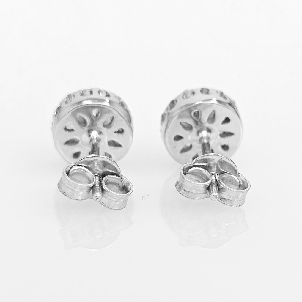 Boucles d'oreilles Or blanc Diamant  (Naturelle) - Diamant #3.1