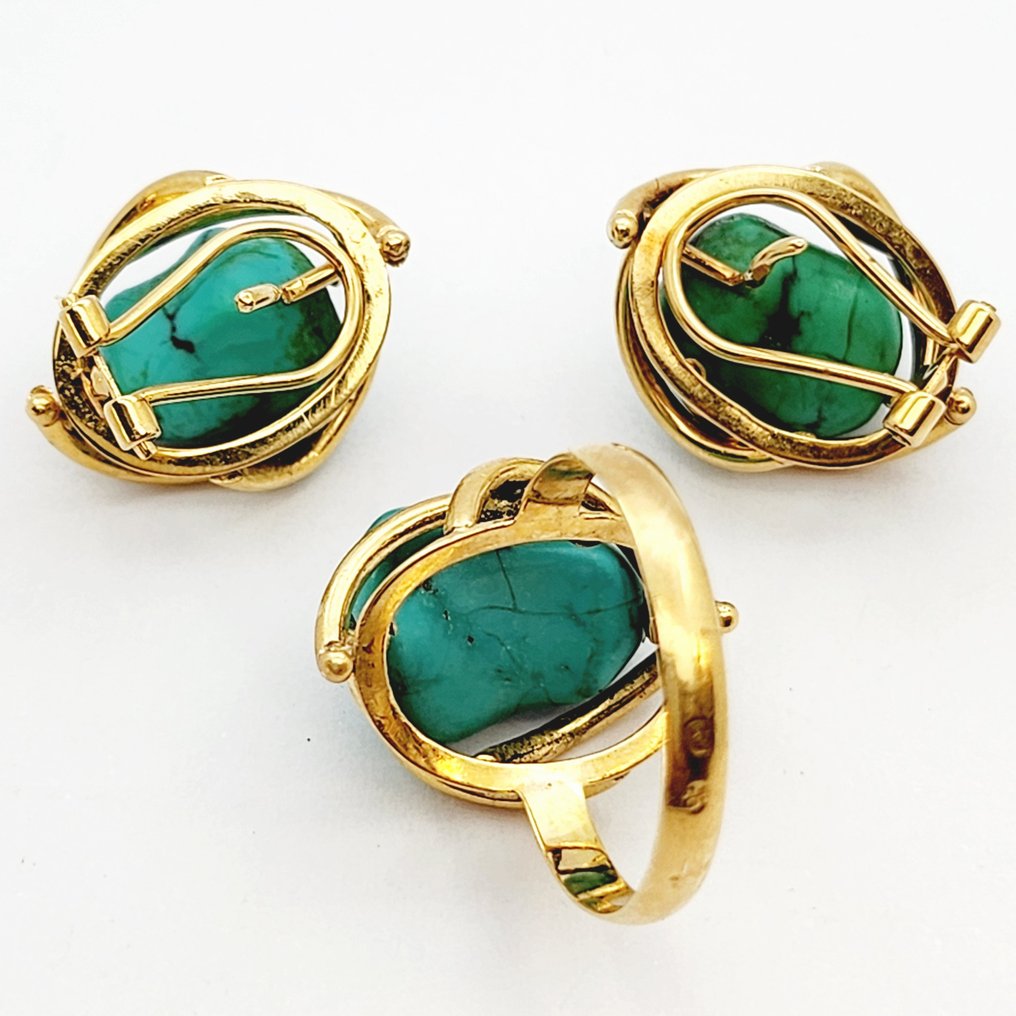 兩件珠寶套裝 黃金 綠松石 #2.1