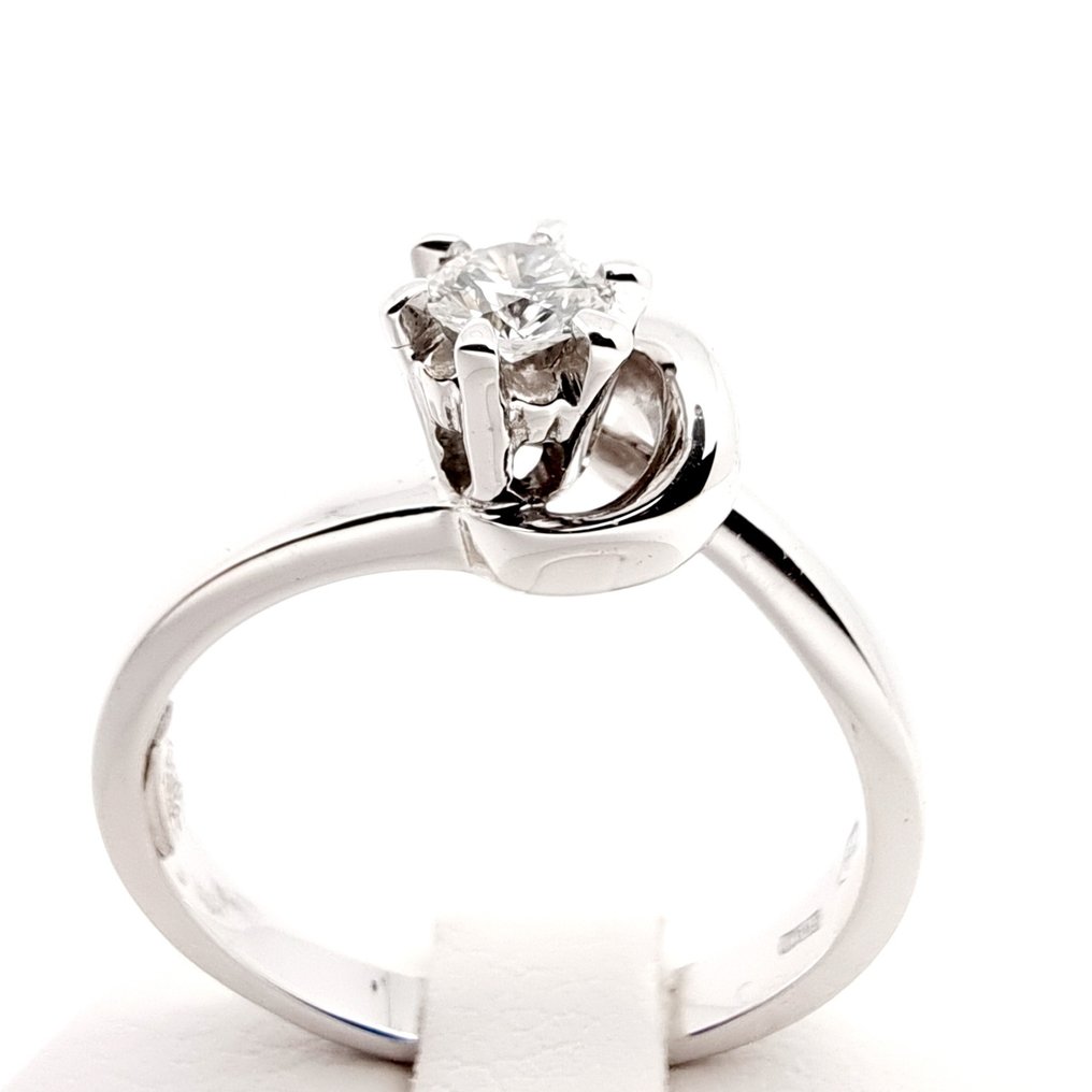 Re Carlo - Gyűrű Fehér arany Gyémánt #2.1