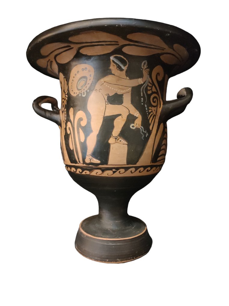 Grécia Antiga, Magna Grécia Apúlia Bell Krater com licença de exportação espanhola #1.1