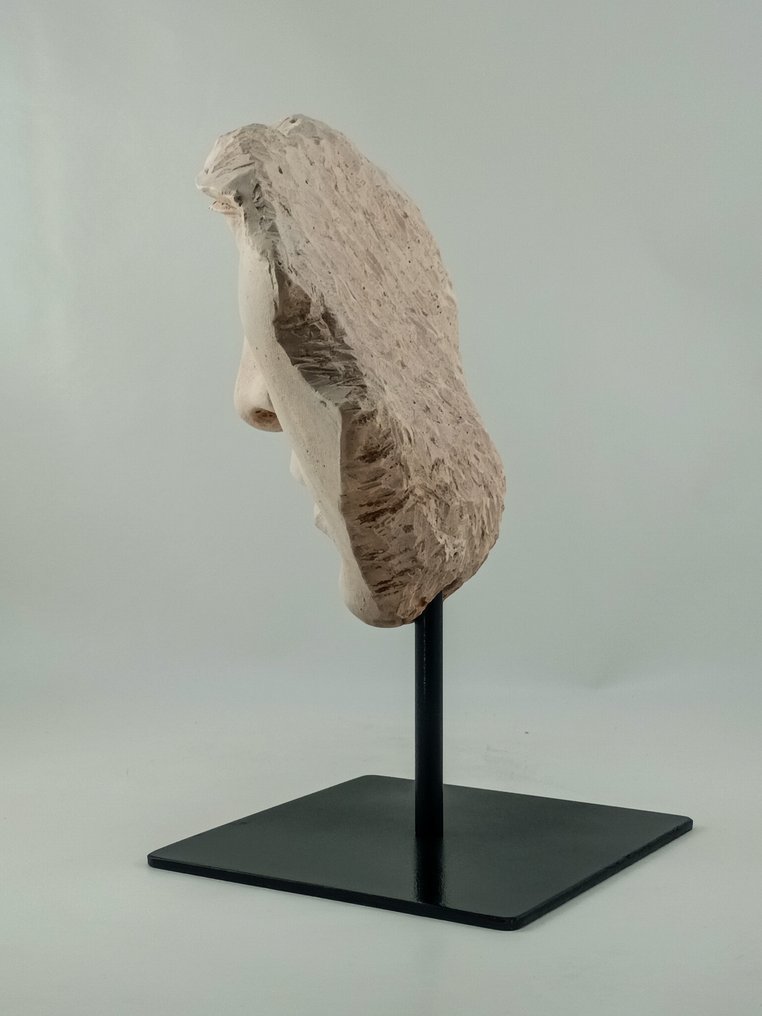 Φιγούρα - Τεμάχιο κλασικού ελληνικού προσώπου, κατασκευασμένο από γύψο, σκαλιστήλα και σκόνη μαρμάρου. #4.3