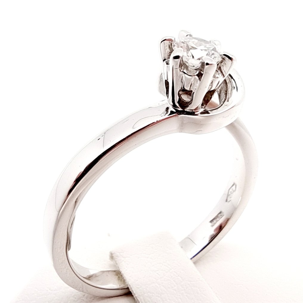 Re Carlo - Gyűrű Fehér arany Gyémánt #1.1