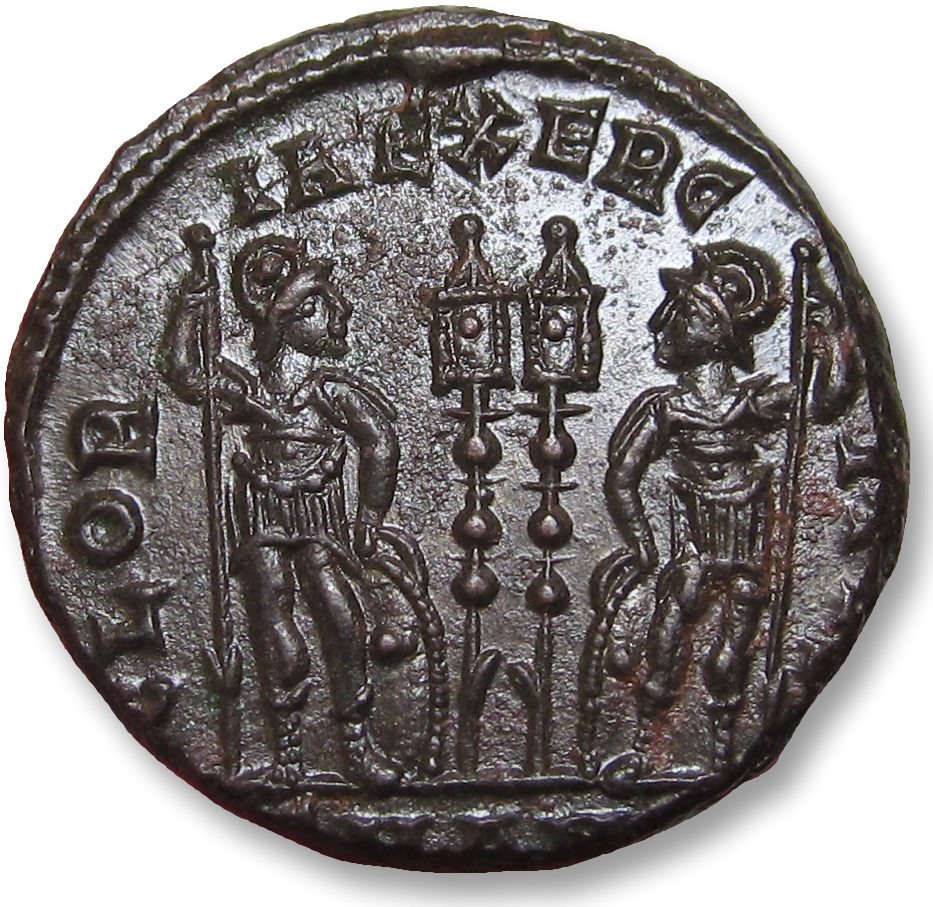 Rooman imperiumi. Constantine II as Caesar under Constantine I. Follis Antioch mint circa 330-335 A.D. - mintmark SMAN? - #1.2