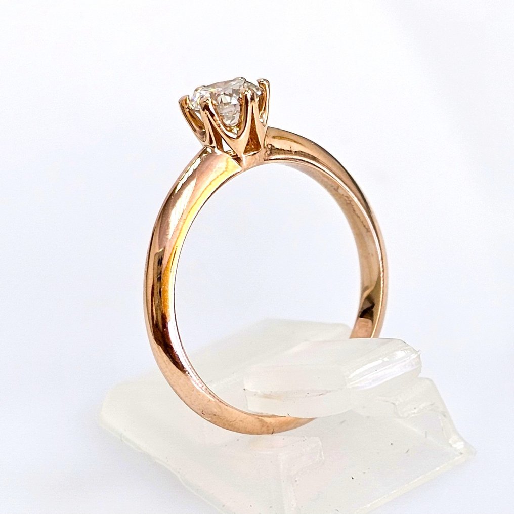Verlovingsring Roségoud Diamant  (Natuurlijk) #1.2