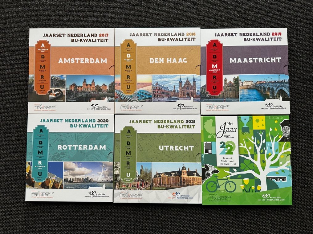Nederland. Jaarset 2017/2022 "Nationale Collectie" (6x)  (Zonder Minimumprijs) #1.0