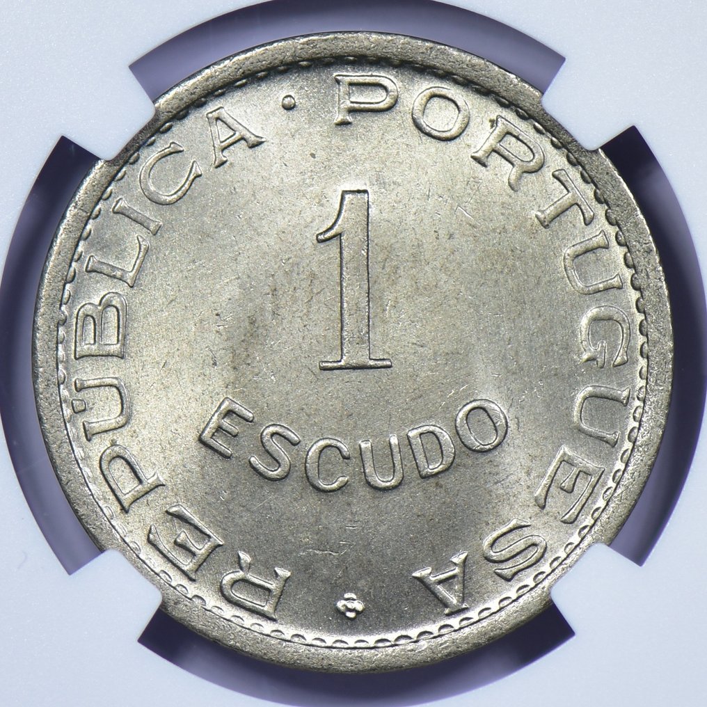Portuguese Mozambique. Republic. 1 Escudo 1951 - NGC - MS 66 #1.0