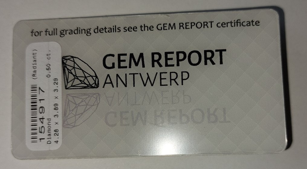 1 pcs 鑽石  (天然彩色)  - 0.50 ct - 雷地恩型 - Fancy 橙色 - SI2 - Gem Report Antwerp (GRA) #2.1