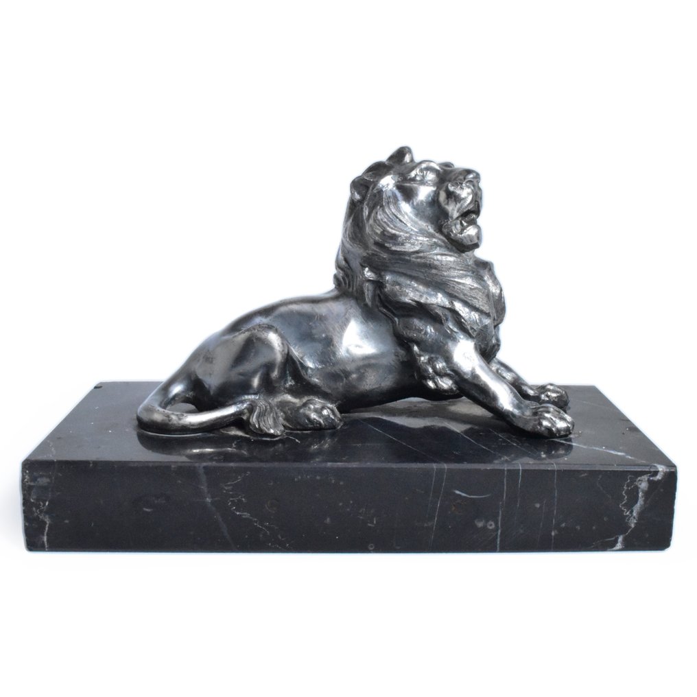 Frédéric Auguste Bartholdi - Statuette - Lion du Belfort - Marmor, Zamac #2.1
