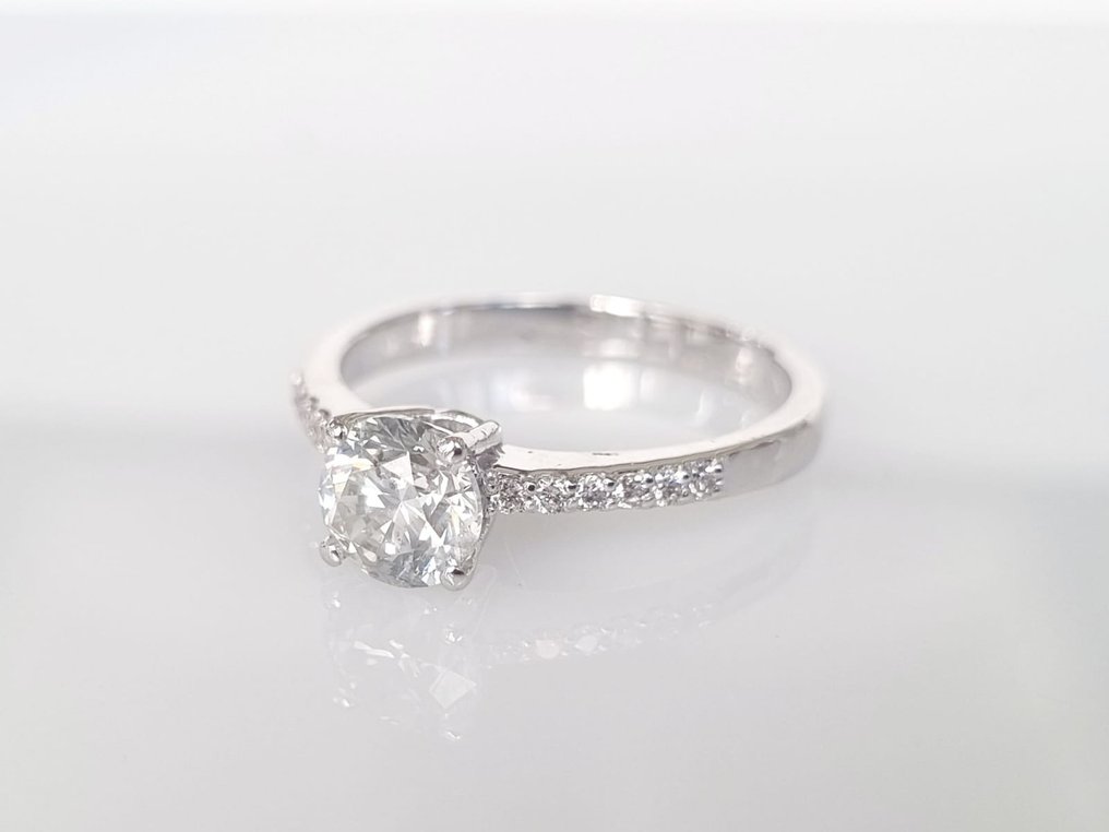 Förlovningsring Vittguld Diamant  (Natural) #2.2