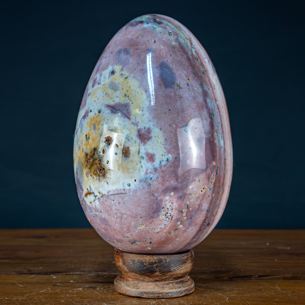 Stor naturlig veldig sjelden farge Jaspis - agat Egg- 6206.17 g #2.1