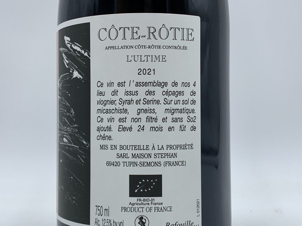 2021 Côte Rôtie "L'Ultime" - Jean Michel Stephan - Rhône - 1 Flaske (0,75L) #3.2