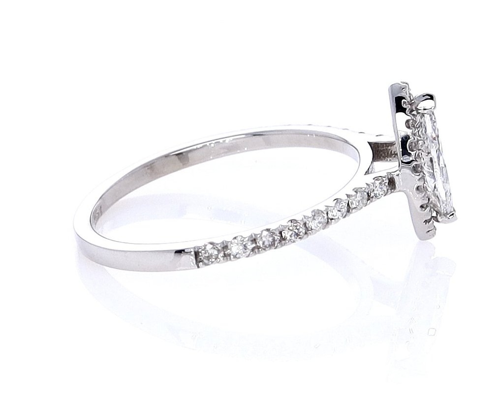 0.60 Tcw Diamonds ring - Anello Oro bianco Diamante  (Naturale) - Diamante #3.2