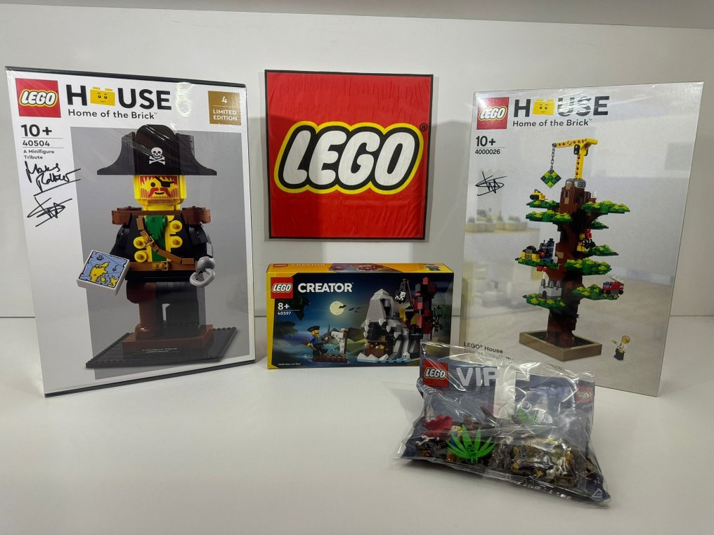 Lego - LEGO House - 40504 - 4000026 - 40597 - 40515 - LH SIGNED Pirate and Creativity Tree(Retired) + GWP Pirate Island + Pirates VIP Polybag #1.1