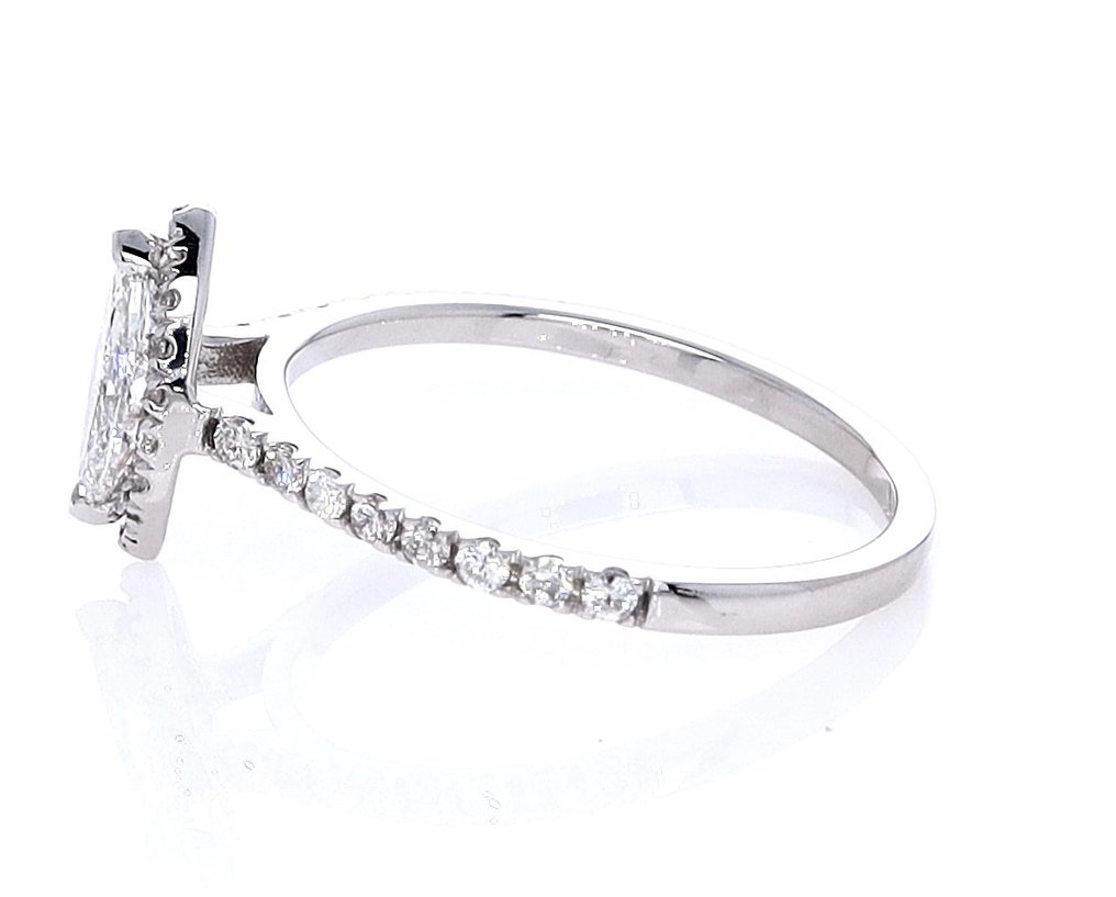 0.60 Tcw Diamonds ring - Anello Oro bianco Diamante  (Naturale) - Diamante #2.2