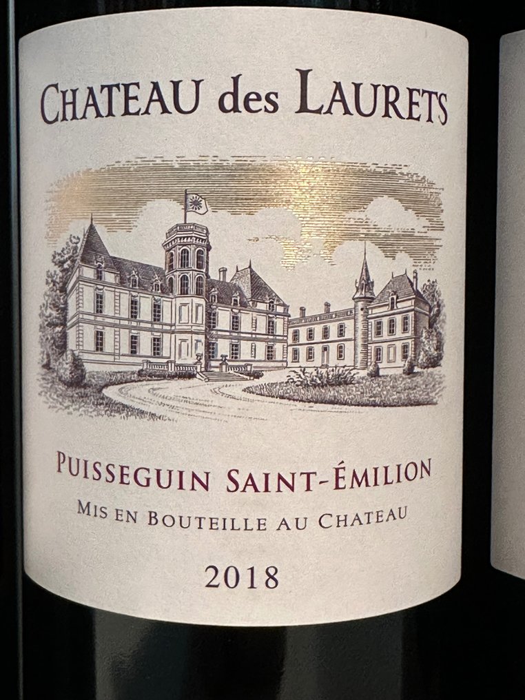 2018 Chateau des Laurets Edmond de Rothschild - Puisseguin-Saint-Émilion - 6 Bottles (0.75L) #3.2