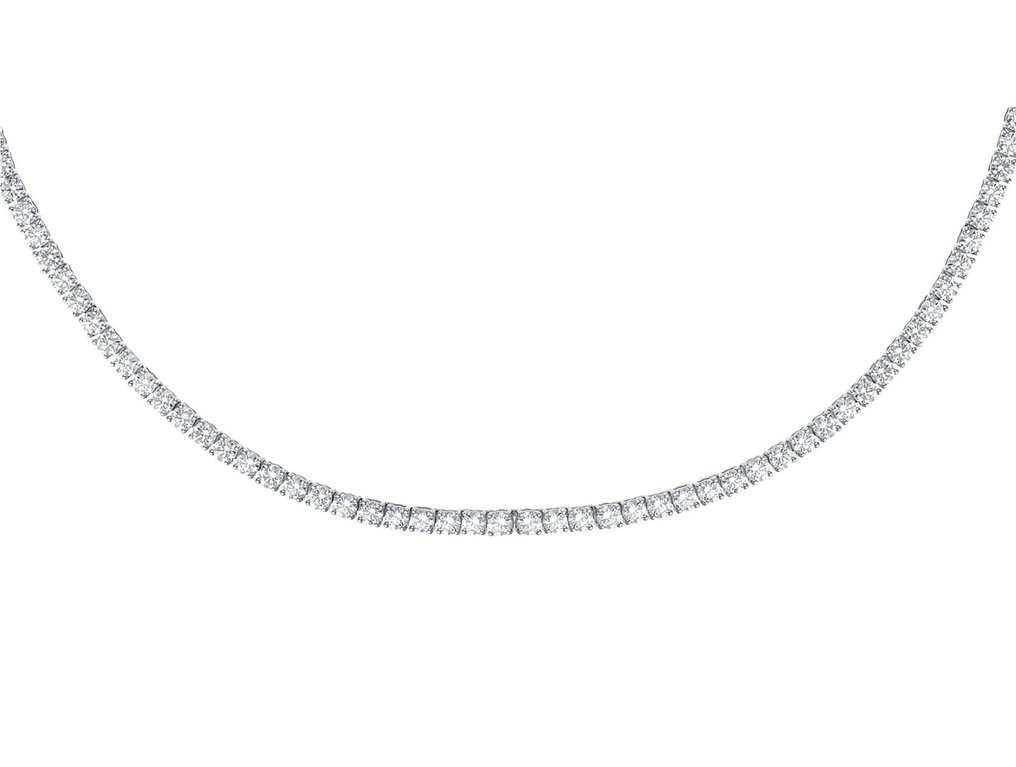 Collar Oro blanco -  8.71 tw. Diamante  (Lab-grown) #2.1