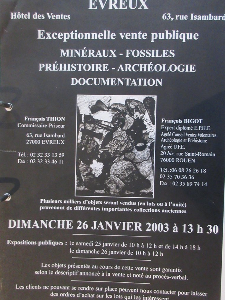 中石器时代/史前旧石器时代 骨 Hand axe - 100 mm  (没有保留价) #4.3