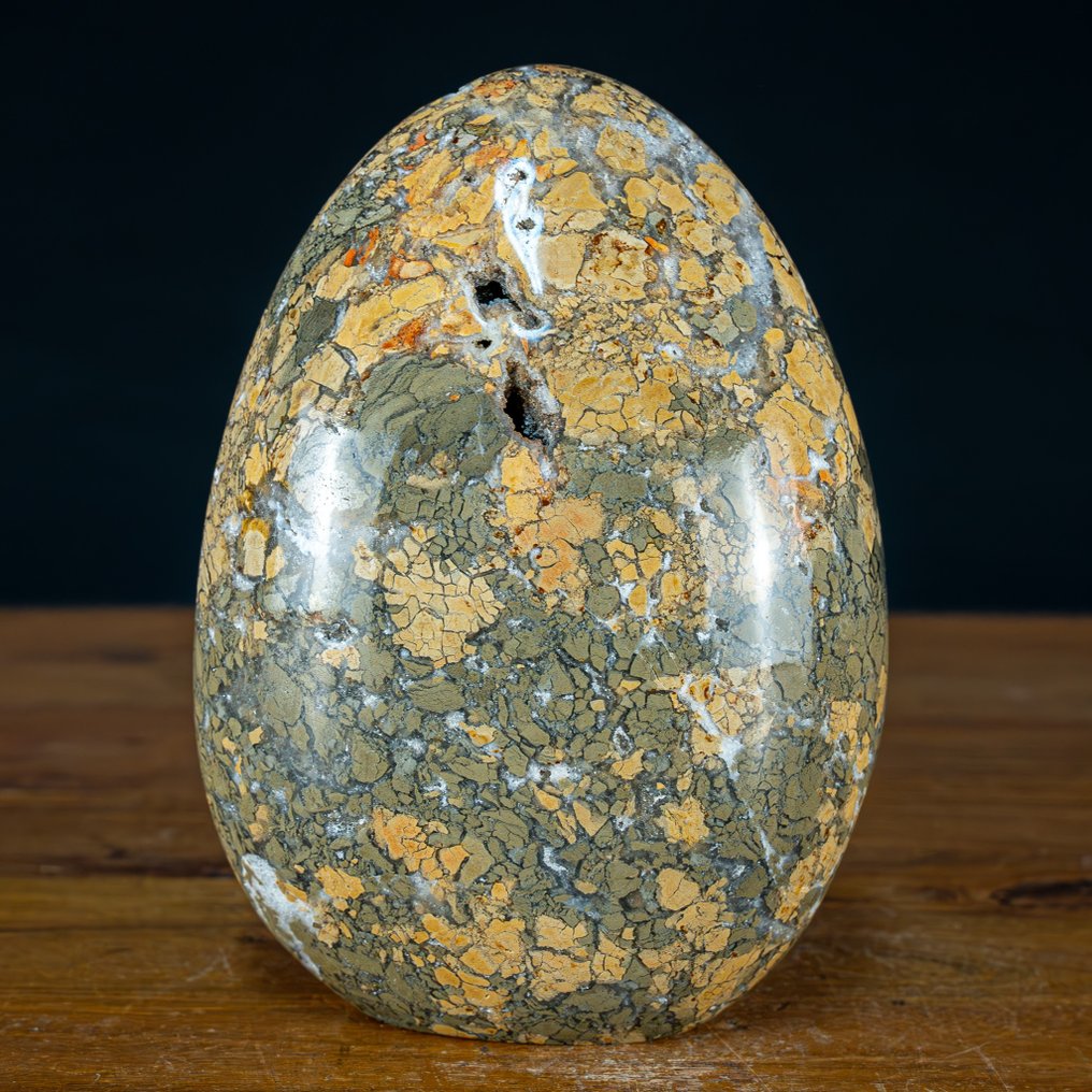 稀有的天然角礫碧玉和石英 自由形式，帶有小晶簇- 2733.38 g #1.2