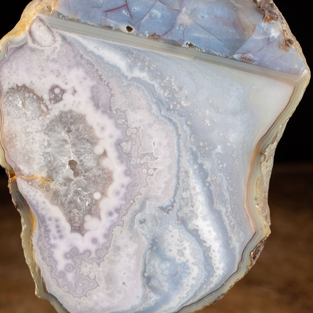 Wirklich besonders – Chalcedon-Geode – Quarzkristallisation - Höhe: 164 mm - Breite: 132 mm- 1875 g #1.2